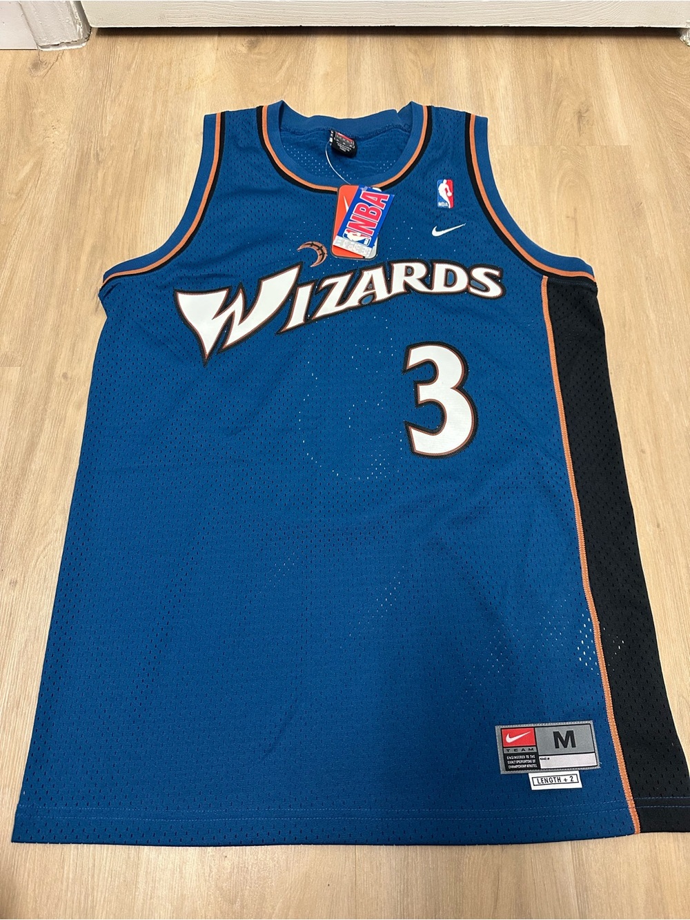 VTG Nike Team Michael Jordan Washington Wizards #23 Blue Basketball Jersey Men M